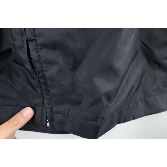 Vintage 90s Adidas Mens XL Spell Out Striped Lined Full Zip Windbreaker Jacket - Picture 6 of 12